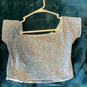 Hollister floral crop top